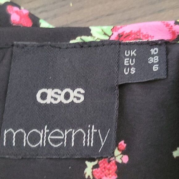 Asos Maternity Floral A-Line Dress (Size 6) - Picture 5 of 7